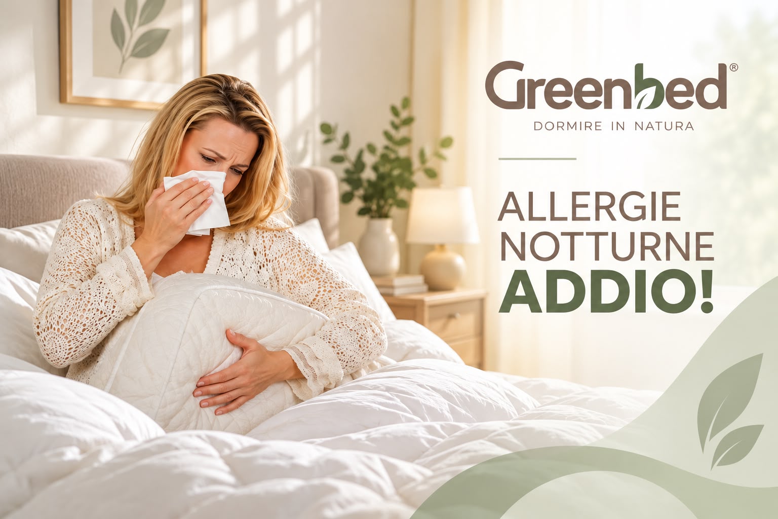 Allergie notturne? Riscopri il piacere di dormire bene con Greenbed