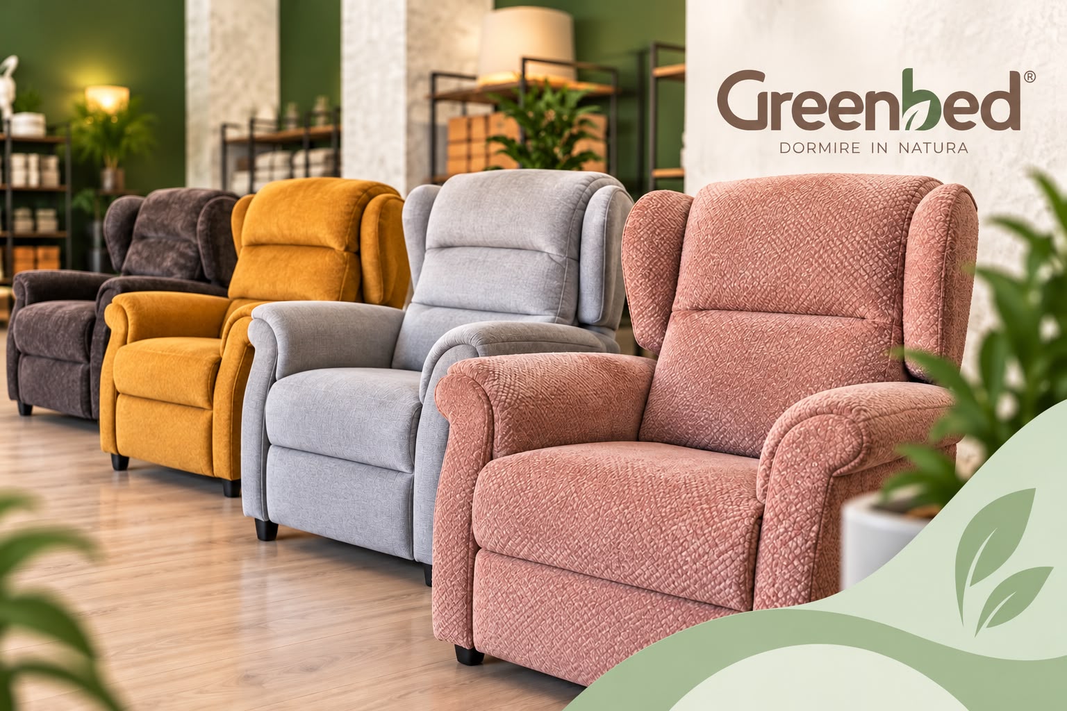 Vieni a scoprire le Poltrone Relax Greenbed